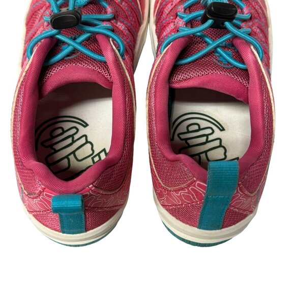 Kamik Scout Sneakers Little Girls Size 13 Pink Blue Mesh Pull Cord Hiking Shoes - Picture 9 of 15